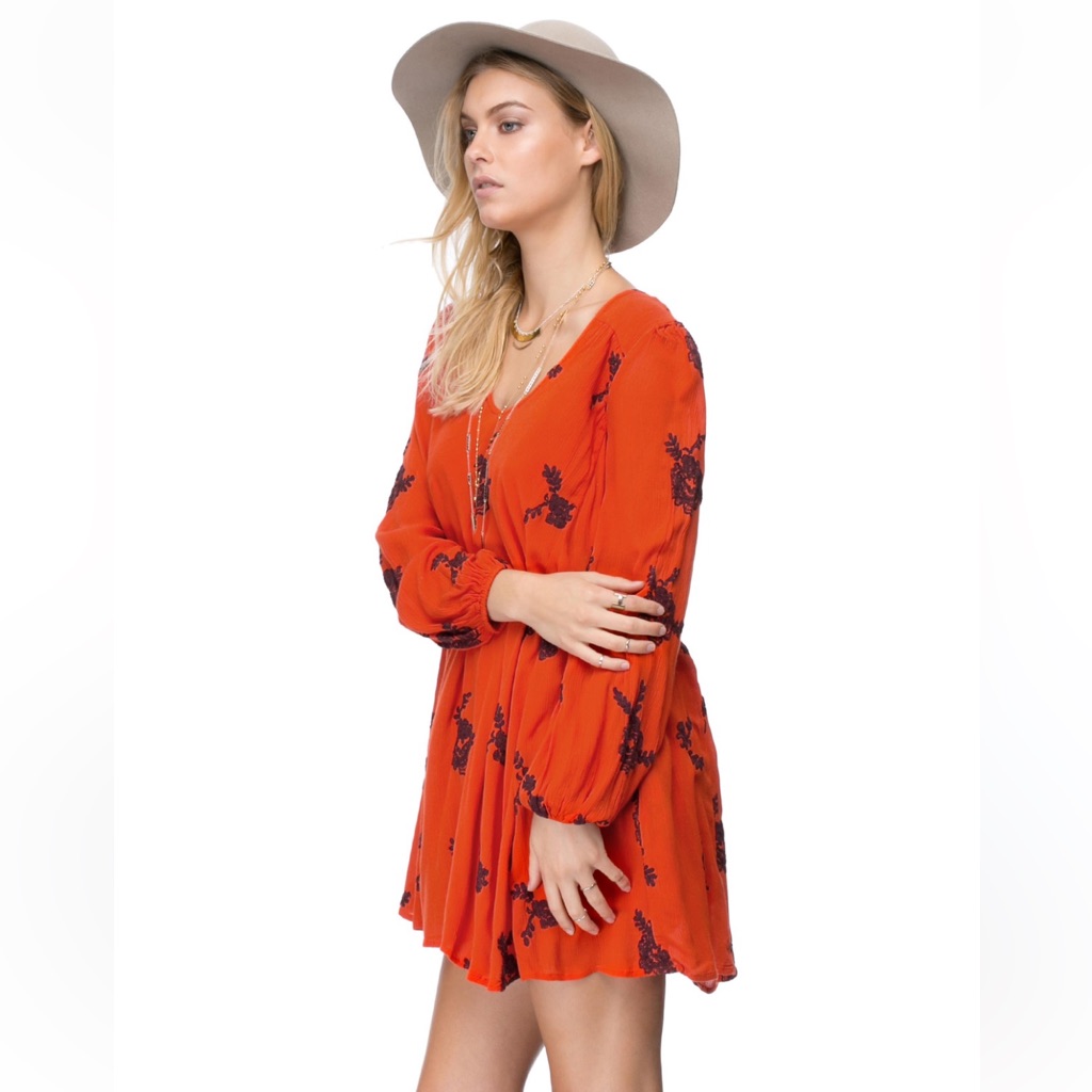 Free People Austin Embroidered Mini Dress